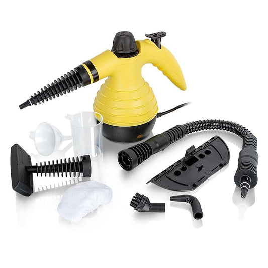 Limpiador a vapor con sus 9 accesorios incluidos