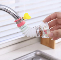 Filtro purificador para llave 360 rosado con cuello flexible